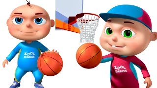 Zool Babies Playing Basket Ball | Animated Funny Cartoon | Cartoon Animation For Children