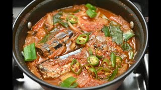 꽁치통조림찌개 - 라면보다 더 쉬운 찌개 끓이기