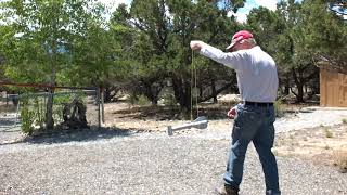 Swing Test - Without Ballast: Hammerhead Model Rocket