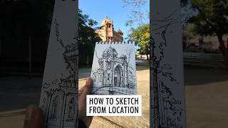 How to DRAW WHAT YOU SEE | Architectural Sketching #architecture
