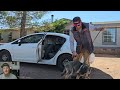 training to jump in a vehicle with angie the german shepherd