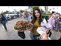 Cambodia Tour 2024 - Walking Tour 4K - Visit Phnom Penh City @Riverside Street Food