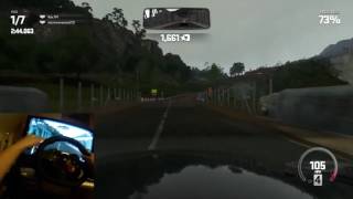 First Driveclub online race with Logitech G29 and Driving Force Shifter