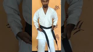 How To Tie Karate Belt #karate #martialarts #shorts