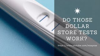 Dollar Store Pregnancy Test vs. First Response