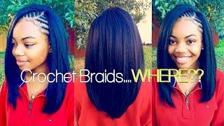 The NEATEST Straight Crochet Braids EVER! | FREETRESS PRE-LOOP"YAKY BOUNCE"