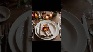 Thanksgiving Place Setting Ideas #Shorts #Vintage323 #ThanksgivingDecor