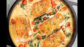 Tuscan Butter Salmon Recipe: An Italian Delish Done in Simple Steps | #healthyre