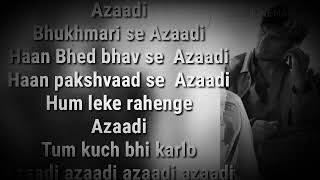Azaadi song lyrics | Gully Boy | Ranveer Singh | Alia Bhatt |