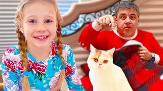 Nastya learns to sleep alone and plays with glowing toys | Compilation of video for kids