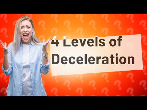 What are the four levels of deceleration?