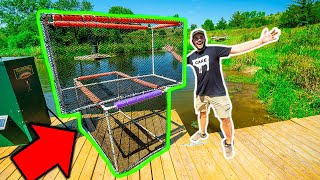 Building a HOMEMADE FISH HATCHERY in My BACKYARD POND!!!! (Will it Work?)