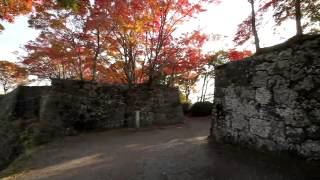 大分県　岡城の紅葉