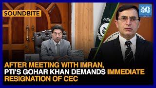 Full Speech: After Meeting With Imran, PTI’s Gohar Khan Demands CEC RajaTo Resign| Dawn News English