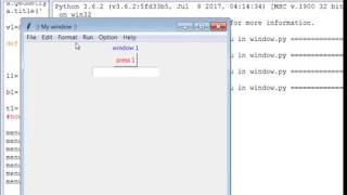 Creating a Menubar on window in Python