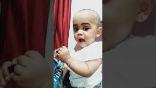 watch till end😄 ചിരി മാറി ചുമ ആയിപ്പോയി 😱Amma❤️Ezza #baby #momdaughterstatus #funnyvideo#oneyearold