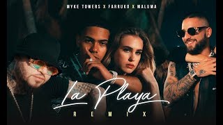 La Playa Remix 🌊🏄‍♀️ - Myke Towers, Maluma & Farruko ( Oficial)