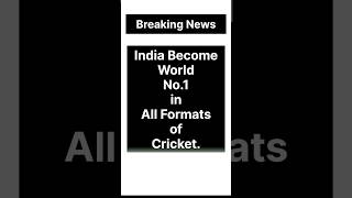 India Become No. 1 in All Formats of Cricket. #test #odi #t20 #rankings #rohitsharma #viratkohli