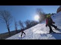 jeremy and richard coming down northwind 2 at holiday valley 2022