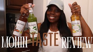 MONIN SYRUP TASTE REVIEW TRYING NEW THINGS