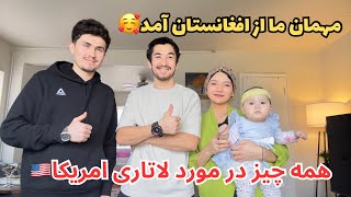 چشم ما روشن، تبریک به مهمان عزیز ما که برنده گرین‌کارت امریکا شده و رسید بخیر امریکا❤️ خوش آمدی!