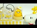 how diy miniature gudetama egg dessert shop♥making gudetama yellow pudding shop ♥sario