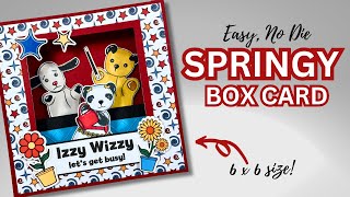 This one will take some of you back! Springy Pop-Up Box Card!