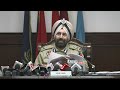 live igp headquarters sukhchain singh gill addressing a press conference