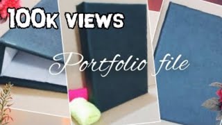 How to make portfolio file for students|File at just 20rs|File from Card board|file for 10th CBSE|