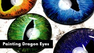 Jess's Mess: Painting dragon eye cabochons SHORT