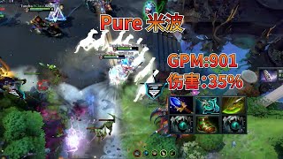 【DOTA2】这局米波操作拉满，六神装米波横扫敌军！