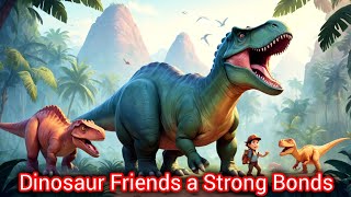 dinosaur friends and their strong bonds|comics story |moral story |bidtime story |