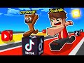 ماين كرافت سباق بلوكات حظ التيك توك و اليوتيوب😱 (مع خشب)🔥 - Lucky Block Race