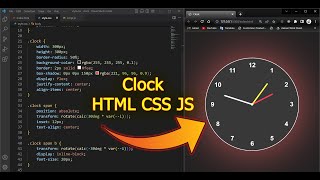 How to Create Analog Clock using HTML CSS and JavaScript
