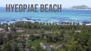 Hyeopjae Beach in Jeju Island  협재해변 제주도 Korea 4K