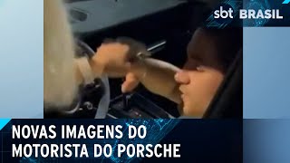 Imagens mostram motorista de acidente entrando no Porsche | SBT Brasil (14/05/24)