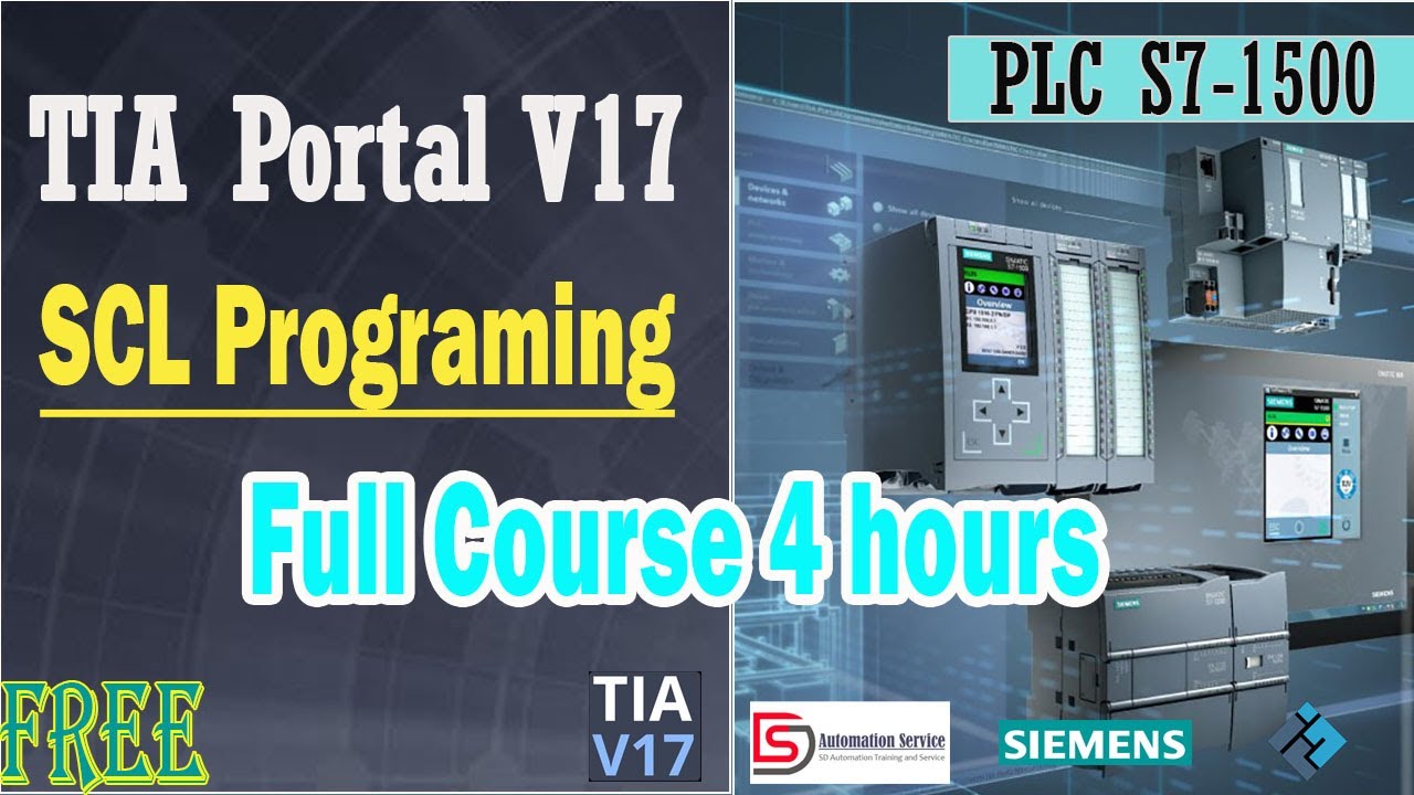 SCL Language Tutorial In TIA Portal V17 Full Course | PLC Siemens | HMI ...