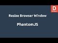 PhantomJS Resize Browser Window viewportSize