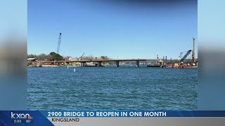 The new Kingsland Bridge is set to re-open