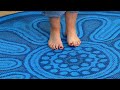 2022-03-04_Mary DeAngelis Barefoot for the Barbara King Indoor Outdoor Patio Mat