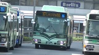 【定期便】京都市バス 日野ブルーリボンシティハイブリッド(2529号車) 86系統  京都駅前(D2のりば)到着