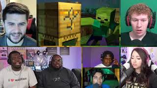 BEES FIGHT - Alex and Steve Life (Minecraft Animation) [REACTION MASH-UP]#1225