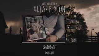 Dear Peyton Gatorade
