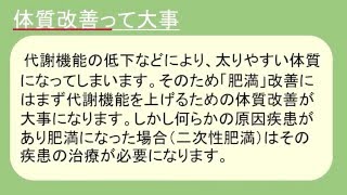 第十一章　～肥満編（体質改善）～　H28更新版