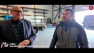 ENTREPRISE Visite de CONCEPT FER à Beaucaire avec Juan Martinez, président de la CCBTA