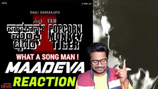 Maadeva Song Reaction Video | Popcorn Monkey Tiger Kannada Movie | Daali Dhananjay,Suri #Oyepk
