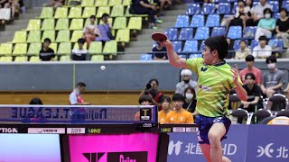 横谷晟 JoYokotani スーパープレー＆ヒーローインタビュー 金沢ポート vs 静岡ジェード ノジマTリーグ2023-2024  2023年8月13日 金沢市総合体育館【卓球Tリーグ公式】