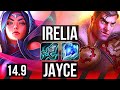 IRELIA vs JAYCE (TOP) | 1000+ games, 10/2/3, Rank 13 Irelia | KR Challenger | 14.9