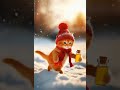 बिल्ली इतनी ठंड में snowman ☃️ बना दिया 🙀😻 shorts catlover cat cuteanimals snowman cartoon