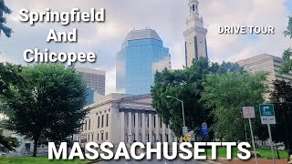 Khmer USA | Drive Tour In Springfield \u0026 Chicopee Massachusetts ទីក្រុងនៅរដ្ឋម៉ាសាឈូសេត Khmer Vlog